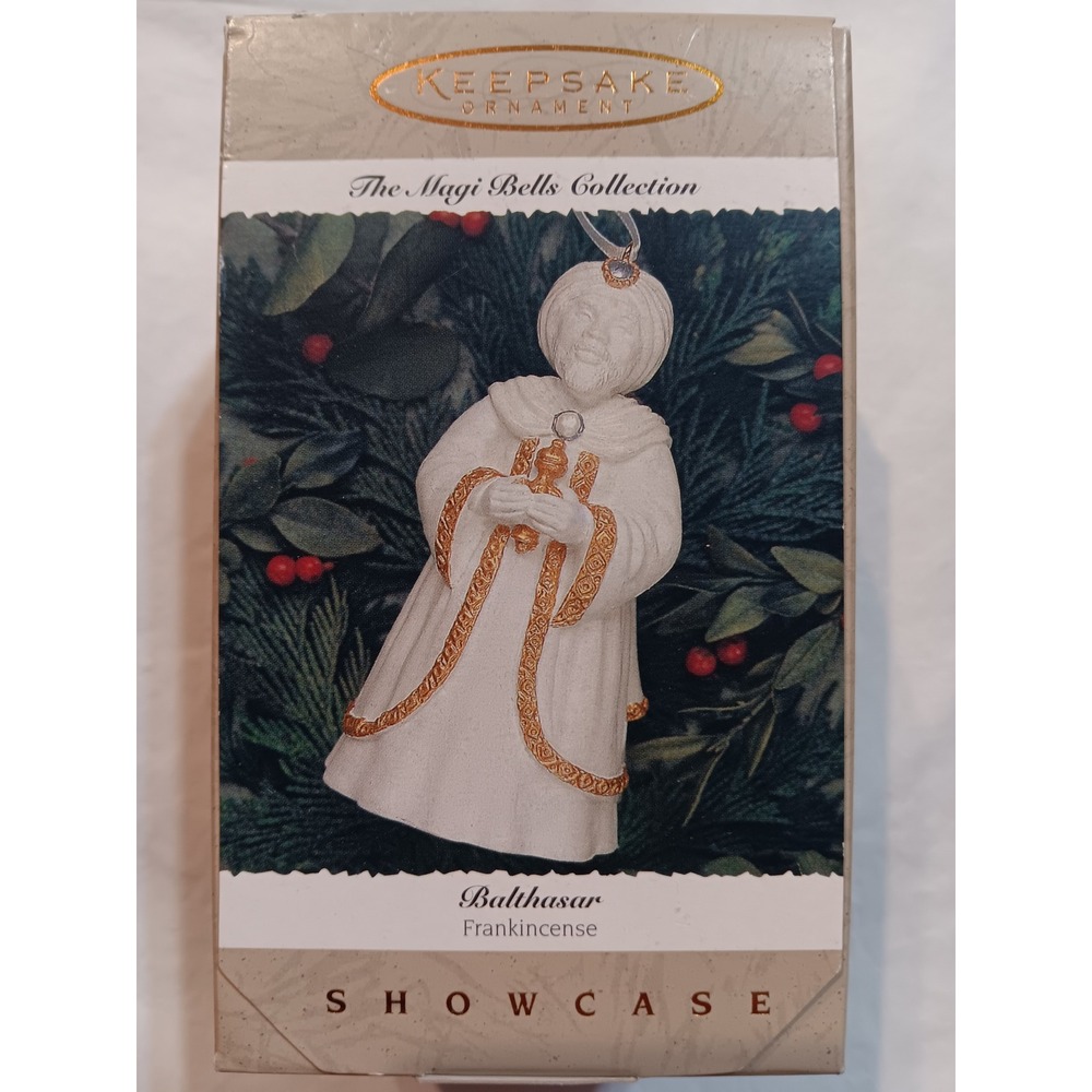 Hallmark Keepsake Ornament The Magi Bells Collection Balthasar 1996 Porcelain